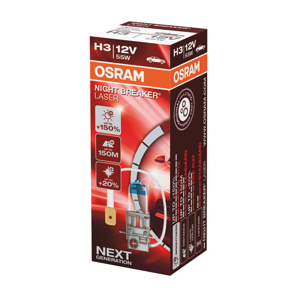 Lampadina Laser OSRAM - Night Breaker H3 - 55W - 12V